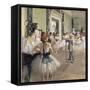 La classe de danse-Edgar Degas-Framed Stretched Canvas