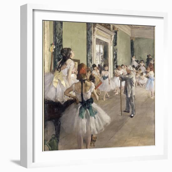 La classe de danse-Edgar Degas-Framed Giclee Print