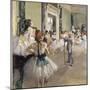 La classe de danse-Edgar Degas-Mounted Giclee Print