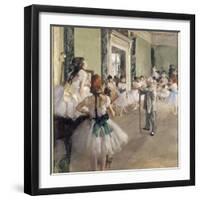 La classe de danse-Edgar Degas-Framed Giclee Print