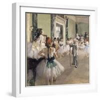 La classe de danse-Edgar Degas-Framed Giclee Print