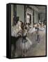 La Classe de Danse-Edgar Degas-Framed Stretched Canvas