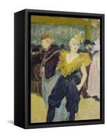 La Clownesse, 1895-Henri de Toulouse-Lautrec-Framed Stretched Canvas