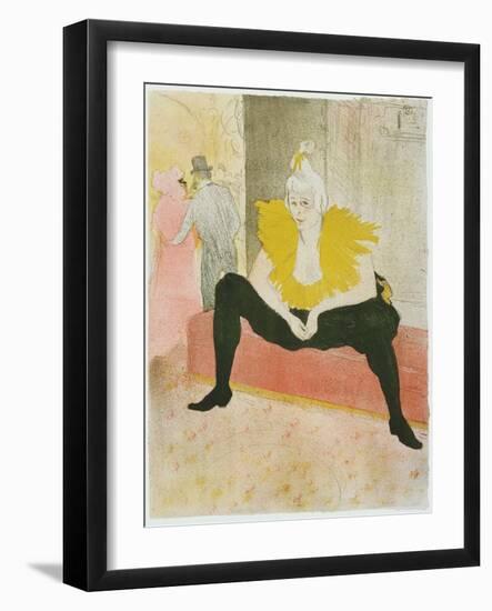 La Clownesse Assise from Elles-null-Framed Giclee Print