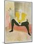 La Clownesse Assise from Elles-null-Mounted Giclee Print