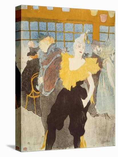 'La Clownesse in the Moulin Rouge', 1897-Henri de Toulouse-Lautrec-Stretched Canvas