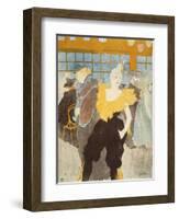 'La Clownesse in the Moulin Rouge', 1897-Henri de Toulouse-Lautrec-Framed Giclee Print