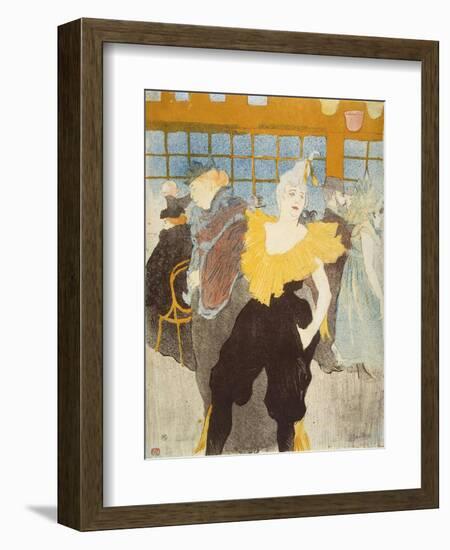 'La Clownesse in the Moulin Rouge', 1897-Henri de Toulouse-Lautrec-Framed Giclee Print