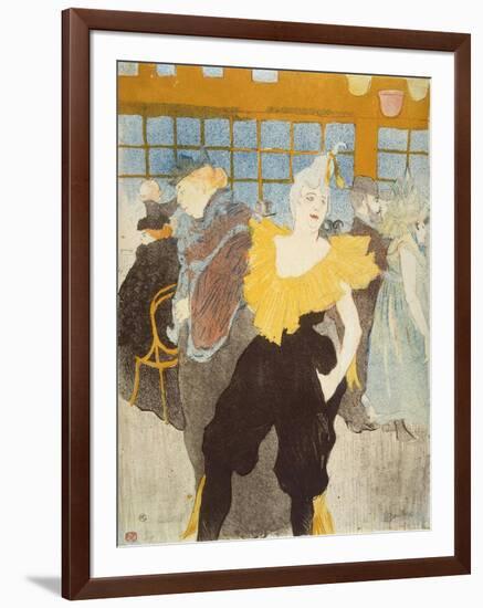 'La Clownesse in the Moulin Rouge', 1897-Henri de Toulouse-Lautrec-Framed Giclee Print