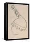 La Clownesse, Sketch of Jane Avril-Henri de Toulouse-Lautrec-Framed Stretched Canvas