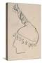 La Clownesse, Sketch of Jane Avril-Henri de Toulouse-Lautrec-Stretched Canvas