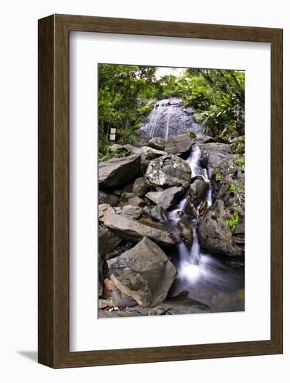 La Coca Waterfall, Puerto Rico-George Oze-Framed Photographic Print