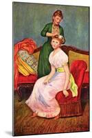 La Coiffure-Pierre-Auguste Renoir-Mounted Art Print