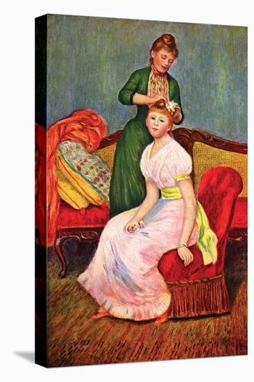 La Coiffure-Pierre-Auguste Renoir-Stretched Canvas