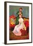 La Coiffure-Pierre-Auguste Renoir-Framed Art Print