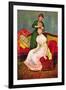 La Coiffure-Pierre-Auguste Renoir-Framed Art Print