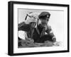 La Colline des Hommes perdus THE HILL by Sidney Lumet with Sean Connery, 1965 (b/w photo)-null-Framed Photo