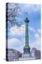 La Colonne de Juillet On Place de la Bastille-Cora Niele-Stretched Canvas