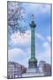 La Colonne de Juillet On Place de la Bastille-Cora Niele-Mounted Giclee Print