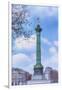 La Colonne de Juillet On Place de la Bastille-Cora Niele-Framed Giclee Print
