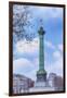 La Colonne de Juillet On Place de la Bastille-Cora Niele-Framed Giclee Print