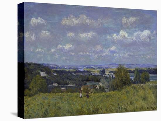 La Combe De La Seine a Saint-Cloud.1876-Alfred Sisley-Stretched Canvas