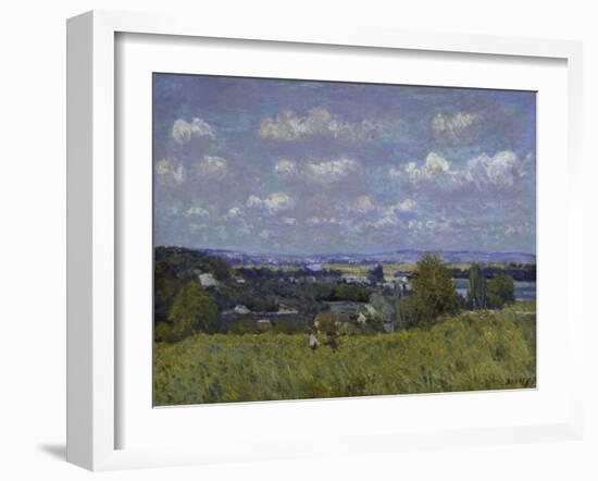 La Combe De La Seine a Saint-Cloud.1876-Alfred Sisley-Framed Giclee Print