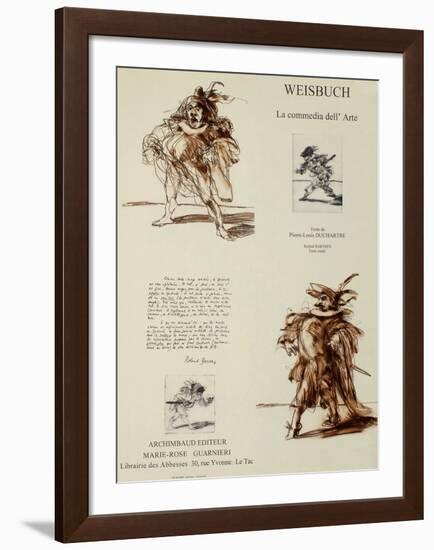 La Comedia dell' Arte-Claude Weisbuch-Framed Collectable Print