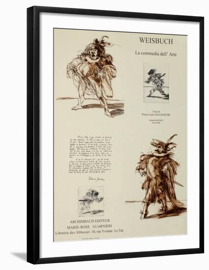 La Comedia dell' Arte-Claude Weisbuch-Framed Collectable Print