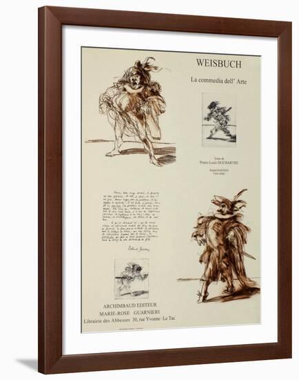 La Comedia dell' Arte-Claude Weisbuch-Framed Collectable Print