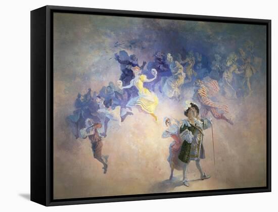 La Comedie-Jules Chéret-Framed Stretched Canvas