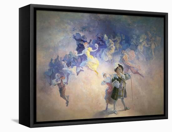 La Comedie-Jules Chéret-Framed Stretched Canvas