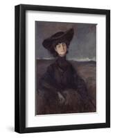 La Comtesse Anna de Noailles (1876-1933), poétesse française-Jean-Louis Forain-Framed Giclee Print