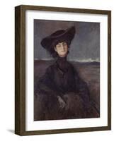 La Comtesse Anna de Noailles (1876-1933), poétesse française-Jean-Louis Forain-Framed Giclee Print