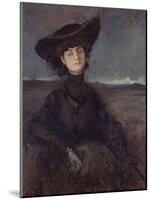 La Comtesse Anna de Noailles (1876-1933), poétesse française-Jean-Louis Forain-Mounted Giclee Print