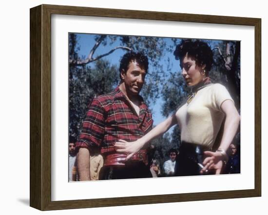 La Comtesse aux pieds nus THE BAREFOOT CONTESSA by Joseph L. Mankiewicz with Ava Gardner, 1954 (pho-null-Framed Photo