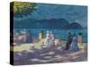 La Concha at Night-Time - Regoyos Y Valdes, Dario De (1857-1913) - C. 1906 - Oil on Canvas - 54X65-Diario Or Dario De Regoyos Y Valdes-Stretched Canvas