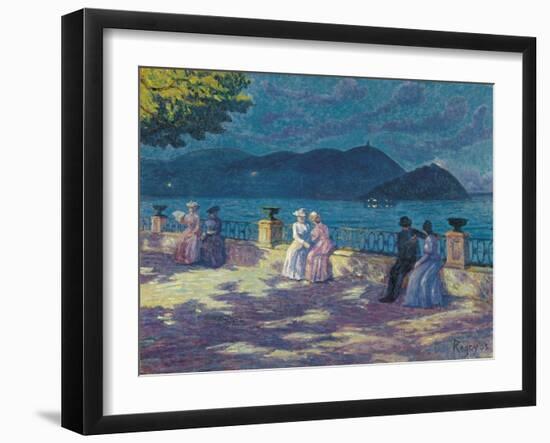 La Concha, nocturno. Um 1906-Dario de Regoyos y Valdés-Framed Giclee Print