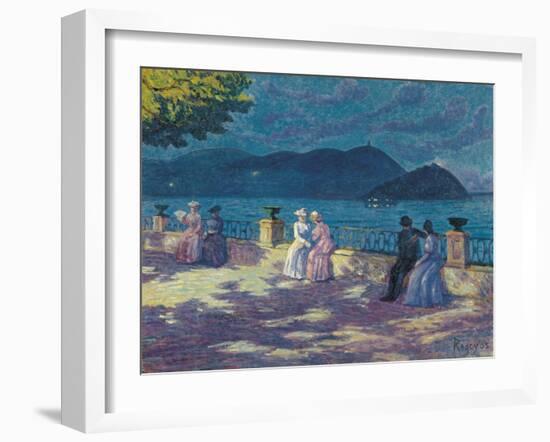 La Concha, nocturno. Um 1906-Dario de Regoyos y Valdés-Framed Giclee Print