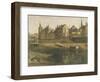 La Conciergerie pendant les travaux de reconstruction du Palais de Justice-Adrien Dauzats-Framed Giclee Print