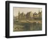 La Conciergerie pendant les travaux de reconstruction du Palais de Justice-Adrien Dauzats-Framed Giclee Print