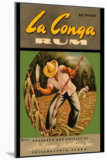 La Conga Rum-null-Mounted Art Print