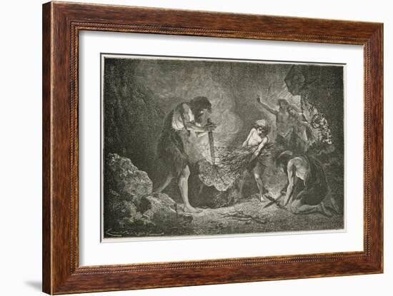 La Conquete Du Feu-Emile Antoine Bayard-Framed Giclee Print