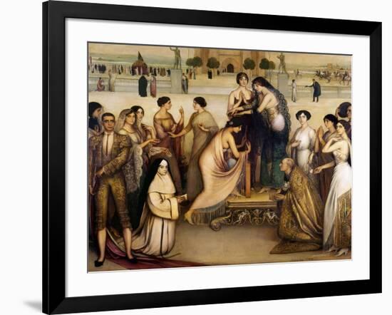 La Consagracion De La Copla, 1912-Julio Romero de Torres-Framed Giclee Print