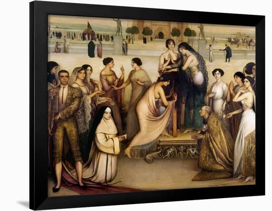 La Consagracion De La Copla, 1912-Julio Romero de Torres-Framed Giclee Print