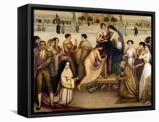 La Consagracion De La Copla, 1912-Julio Romero de Torres-Framed Stretched Canvas
