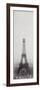 La construction de la Tour Eiffel vue de l'une des tours du palais du Trocadéro-Théophile Féau-Framed Giclee Print