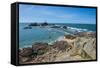 La Corbiere Lighthouse, Jersey, Channel Islands, United Kingdom-Michael Runkel-Framed Stretched Canvas