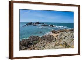 La Corbiere Lighthouse, Jersey, Channel Islands, United Kingdom-Michael Runkel-Framed Photographic Print