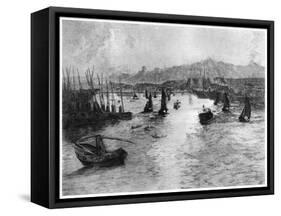 La Corne D'Or, Constantinople, C1885-1910-Alexandre Lunois-Framed Stretched Canvas